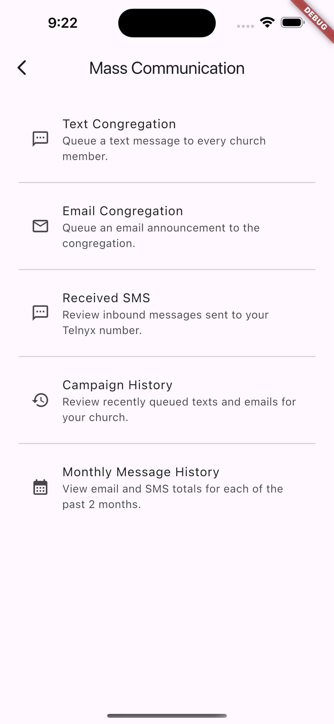 Mass Messaging (SMS & Email) screenshot